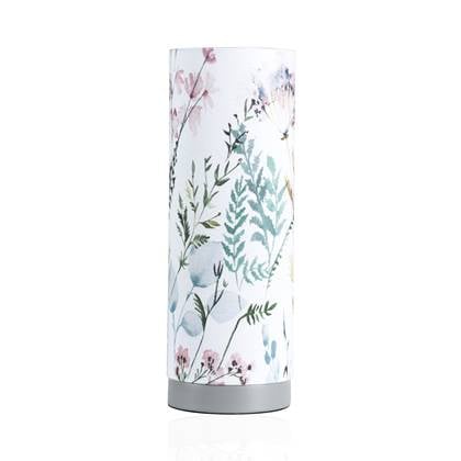 Pauleen Tafellamp beige-grey fabric-metal. Groen