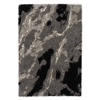 Boho&me Hoogpolig vloerkleed Marble Artisan - - 140x200 cm Grijs
