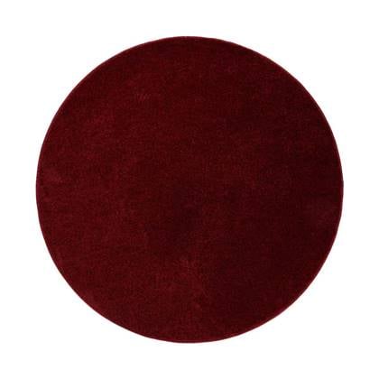 Tapeso Rond vloerkleed Fine - rood - 120 cm rond