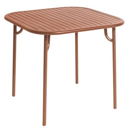 Petite Friture Week-end tuintafel 85x85 terracotta