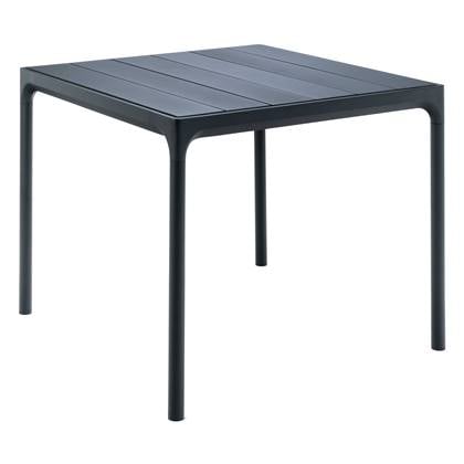 Four Outdoor tafel - compleet aluminium zwart - 90 x 90 cm