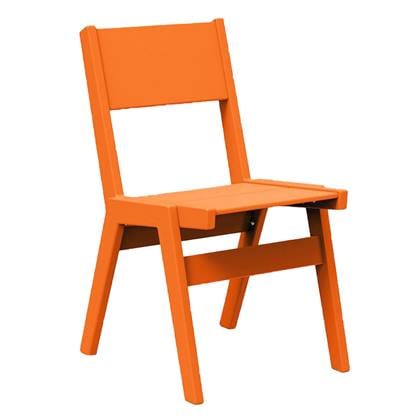 Loll Designs Alfresco tuinstoel solid back Sunset Orange