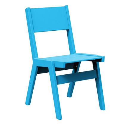 Loll Designs Alfresco tuinstoel solid back Sky Blue