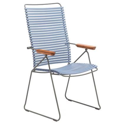 Click Position stoel - duivenblauw