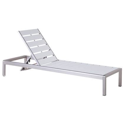 Beliani - NARDO - Strandstoel - Wit - Aluminium