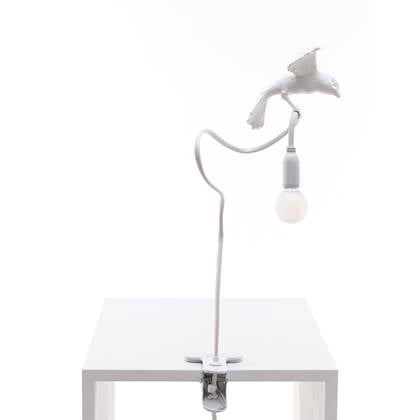 Seletti Sparrow Cruising klemlamp Wit