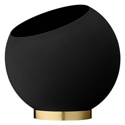 AYTM Globe bloempot Ø30 Zwart