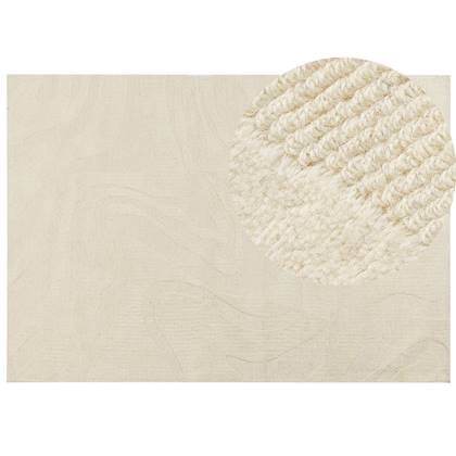 Beliani - SASNAK - Vloerkleed - Beige - 160 x 230 cm - Wol