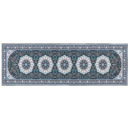 Beliani - GEDIZ - Loper tapijt - Blauw - 80 x 240 cm - Polyester