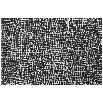 PUNGE - Vloerkleed - Zwart/Wit - 200 x 300 cm - Polyester