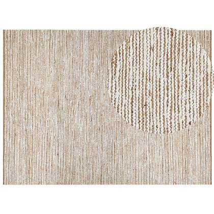 Beliani - BARKHAN - Vloerkleed - Beige|wit - 300 x 400 cm - Katoen