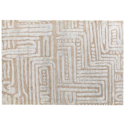 MANDAI - Vloerkleed - Beige - 160 x 230 cm - Polyester