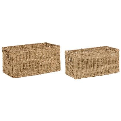 Beliani - DONGHA - Manden set van 2 - Natuurlijk - Zeegras Beige