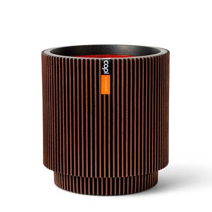 Capi Europe - Vaas cilinder Groove NL - 35x38 - Koper - Opening Ø - Voor binnen en buiten - Levenslang garantie - Breukbestendig - 100% Recyclebaar - KGVCO882