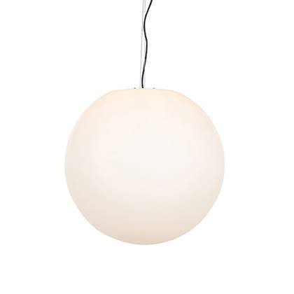 QAZQA nura - Moderne Hanglamp voor buiten - 1 lichts - Ø 56 cm - Wit - Buitenverlichting