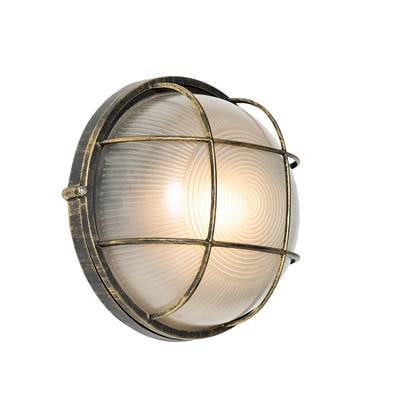 QAZQA Industriële buitenwandlamp antiek IP44 - Hanneke Goud