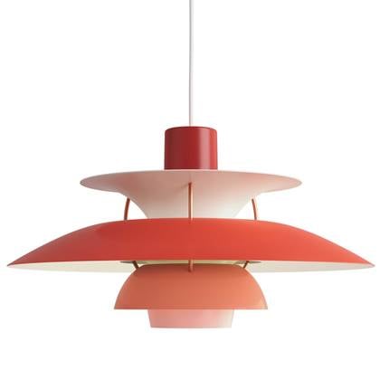 Louis Poulsen PH 5 hanglamp hues of red