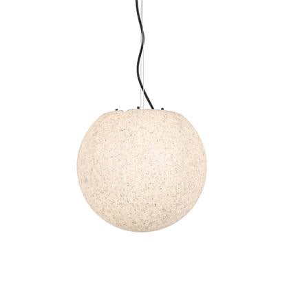 QAZQA nura - Moderne Hanglamp voor buiten - 1 lichts - Ø 35 cm - Grijs - Buitenverlichting
