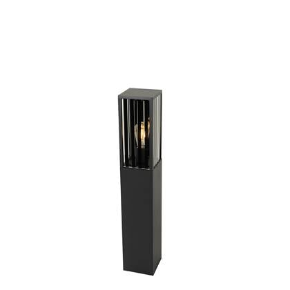 QAZQA dijon - Moderne Staande Buitenlamp | Staande Lamp voor buiten - 1 lichts - H 80 cm - Zwart - Buitenverlichting