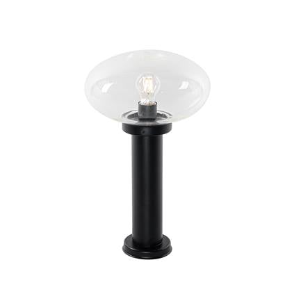 QAZQA elly - Moderne Staande Buitenlamp | Staande Lamp voor buiten - 1 lichts - H 50 cm - Zwart - Buitenverlichting