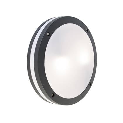 QAZQA Smart wand- en plafondlamp donkergrijs incl. Wifi A60 - Glow