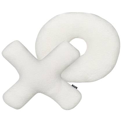 Beliani - HESPERIS - Sierkussen set van 2 - Off-white - Teddystof Wit