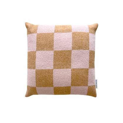 MAISON DEUX Sierkussen Checkerboard Terra|Pink - 50 x 50 cm