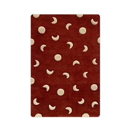 MAISON DEUX Vloerkleed Manen Brick Red S - 80 x 120 cm