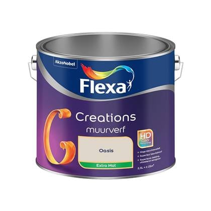 FLEXA-CREATIONS MUURVERF EXTRA MAT-BINTI OASIS-2,5L