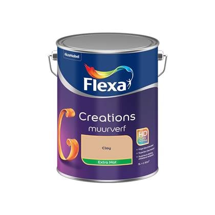 FLEXA-CREATIONS MUURVERF EXTRA MAT-BINTI CLAY-5L