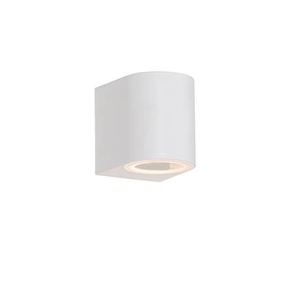 QAZQA baleno - Moderne Wandlamp voor buiten - 1 lichts - D 9.2 cm - Wit - Buitenverlichting