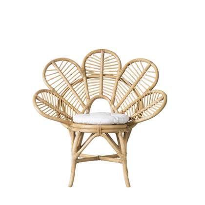 Giga Meubel - Rotan Stoel - Zithoogte 43cm - 90x40x94cm - Leaf Chair