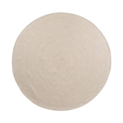 Vloerkleed Plano - Gerecycled polyester - Beige - 200 x 200 cm (B x L)
