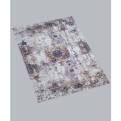 Joy de Vivre Vintage vloerkleed - Nostalgia No.4 - paars| - Blauw