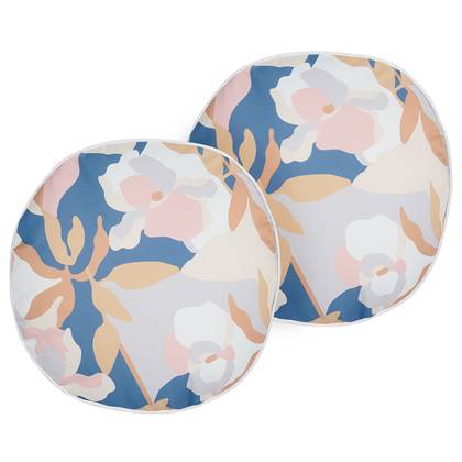 Beliani-VEREZZI-Tuinkussen set van 2-Meerkleurig- 40 cm-Polyester Multicolor