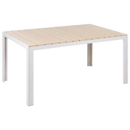 Beliani - COMO - Tuintafel - Lichthout - 90 x 150 cm - Kunsthout Beige