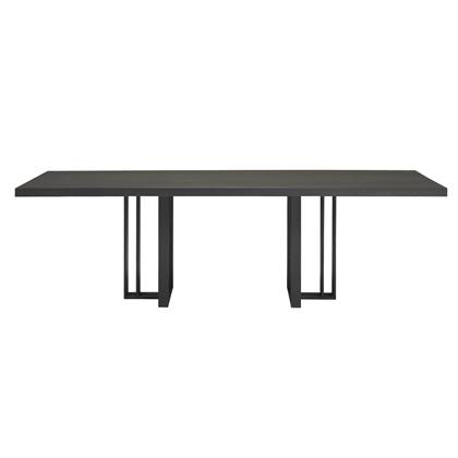 QLiv T2 tafel 260x100 Coal Black Eiken