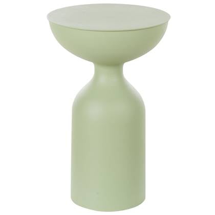 Beliani - COTA - Bijzettafel - Licht - IJzer Groen