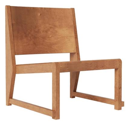 Frama 01 Easy fauteuil warm bruin