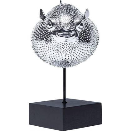 Decoratief Figuur Blowfish Zilver 28,5 cm Kare Design