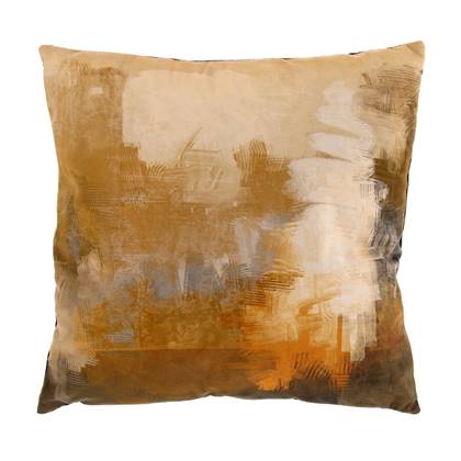 Unique Living Sierkussen Cilla - Polyester - Oranje - 45 x 45 cm (BxH)