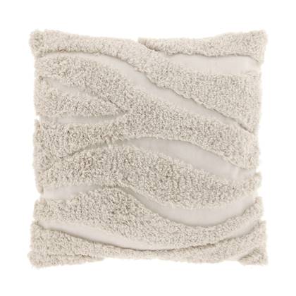 Unique Living Sierkussen Marina - Polyester - Wit - 45 x 45 cm (BxH)