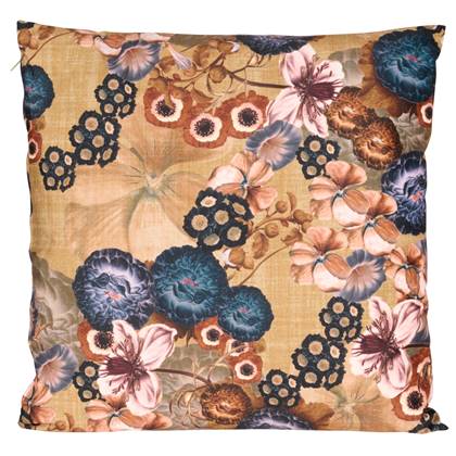 Sierkussen Bloemenprint - Polyester - Multi - 60 x 60 x 0 cm (BxHxD)