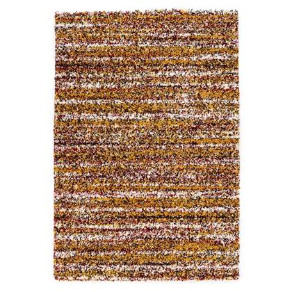 Boho&me Hoogpolig vloerkleed strepen Artisan - multi|oker - 80x150 Geel