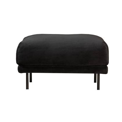 Bronx71 Hocker Denver velvet Zwart
