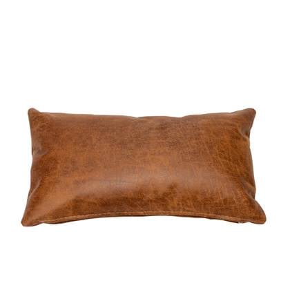 Bronx71 Sierkussen Kyla eco-leer cognac 25 x 45 cm Bruin