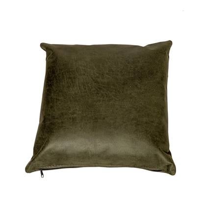 Bronx71 Sierkussen Kyla eco-leer olijf 45 x 45 cm Groen