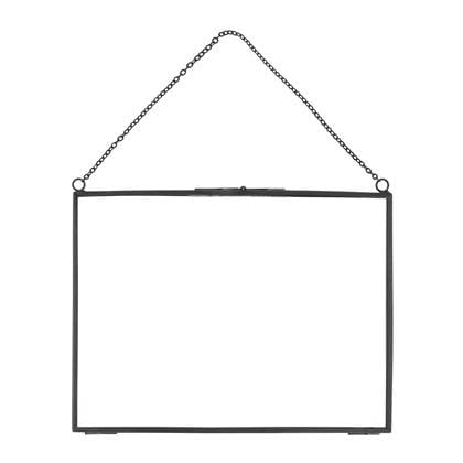 QUVIO Fotolijst met ketting 15 x 20 cm - Antraciet