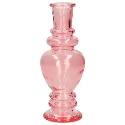 Ideas 4 Seasons Bloemenvaas Venice - glas - - D5.7 x H15 cm Roze