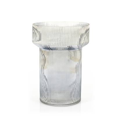 FURNILUX - Riba 4 vaas - Grey 21 x 21 x 28,5 cm Grijs